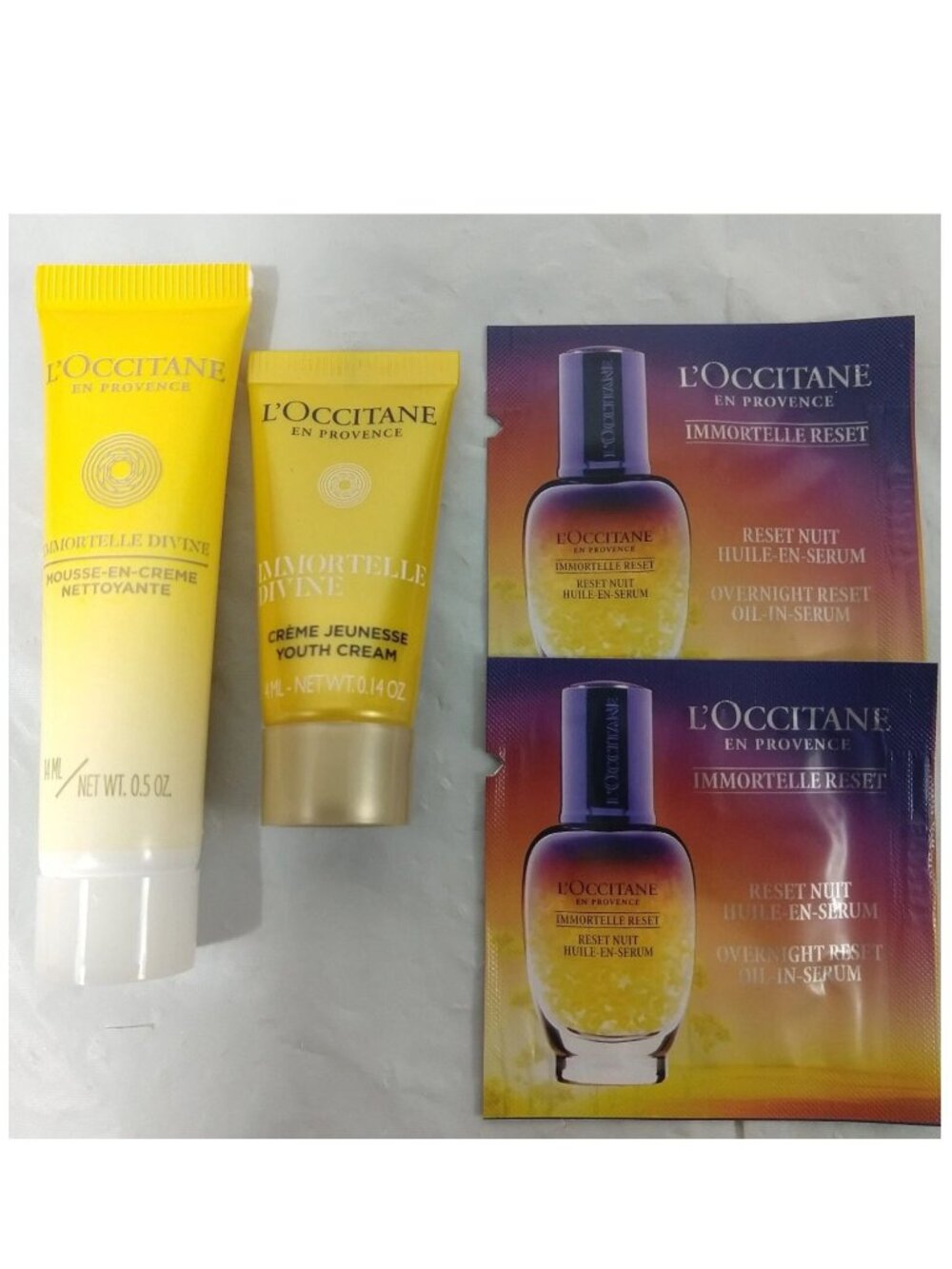 L'Occitane Immortelle Divine Youth Cream & Mousse cleaning cream NEW